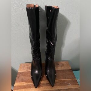 Black Knee-High Boots